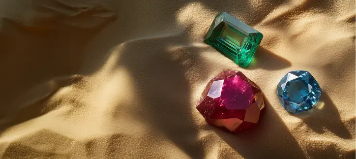 Gems on sand, promotional art from the Lucky Dreams casino